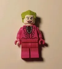 Lego Super Heroes The Joker Minifig Dark Pink sh0704 76188 Classic DC Batman