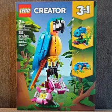 LEGO Creator 3-in-1 Exotic Parrot 31136 Building Set, 253 pcs, Age 7+