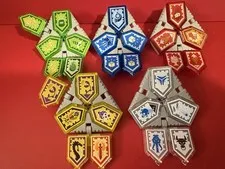 Lego Nexo Knights Combo Shields (lot of 27 shields) (w/included display mounts)