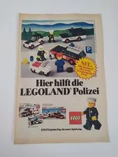 Rare Advertising Flyer Advertising Sheet LEGO Legoland City Police City 644 673 1978