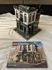 LEGO Creator Expert Brick Bank 10251 Near Complete w/ Instructions 1 Minifig