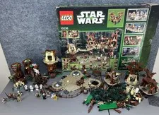Lego Star Wars Ewok Village 10236 Complete Set VGC Lego Star Wars Ewok Luke Leia