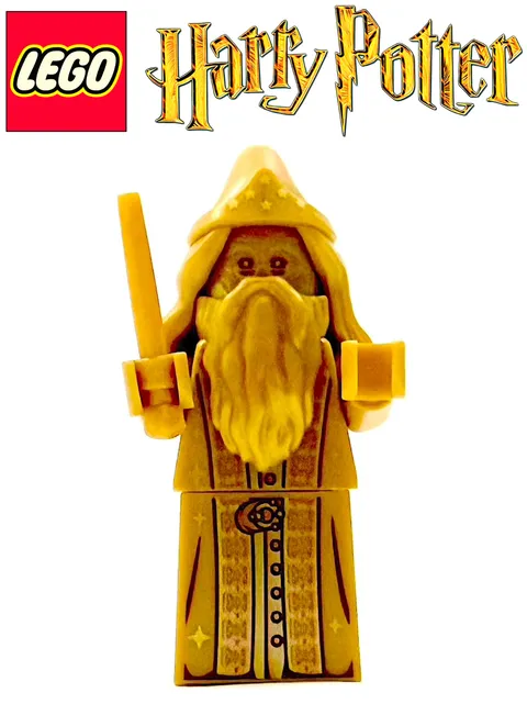 LEGO HARRY POTTER 76391 ALBUS DUMBLEDORE 20TH ANNIVERSARY GOLD MINIFIGURE HP322