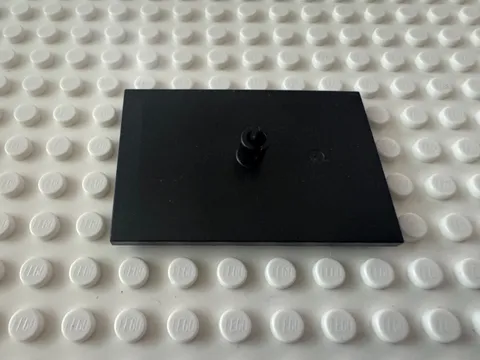 LEGO Train Bogie Plate (Tile, Modified 6 x 4 with 7mm Pin) 4092