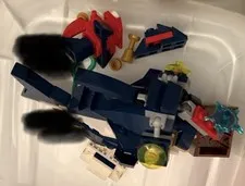 LEGO Atlantis Anglerfish Figure Dark Blue Incomplete Lot