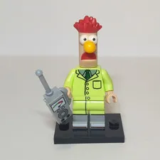 LEGO The Muppets CMF Series Beaker Minifigure w/ Walkie Talkie & Display Base
