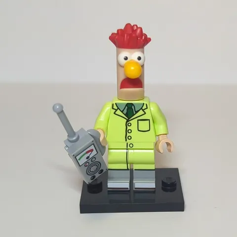 LEGO The Muppets CMF Series Beaker Minifigure w/ Walkie Talkie & Display Base