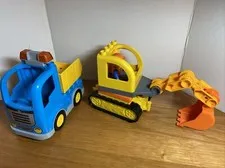 Lego Duplo Construction Truck And Tracked Excavator ONLY from Set 10812