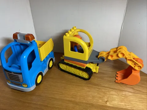Lego Duplo Construction Truck And Tracked Excavator ONLY from Set 10812