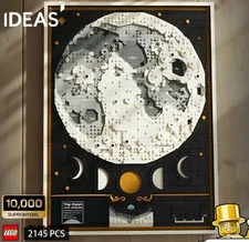 LEGO MOC Art Posters of Lunar Landscapes (2145 pieces) 51.2×38.5×3.5cm