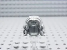 LEGO Female Girl Light Gray Wavy Hair Minifig BG