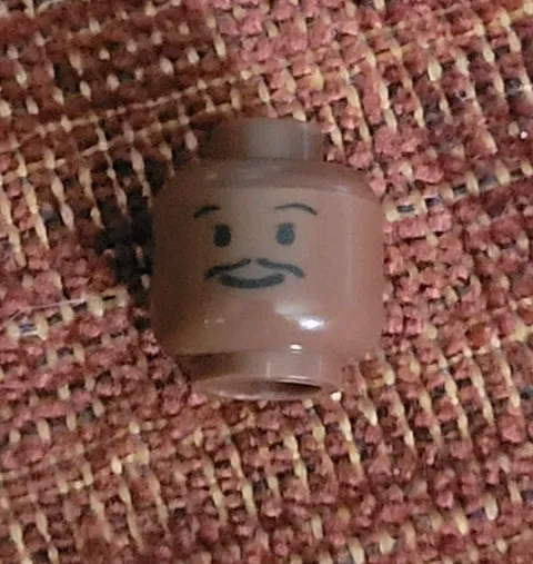 Lego Star Wars: Cloud City 10123 Lando Calrissian Head SW0105, Free Shipping