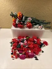 LEGO Icons Botanical Collection Bouquet Flowers Lot Partial Made 1.7 Lbs  (o18