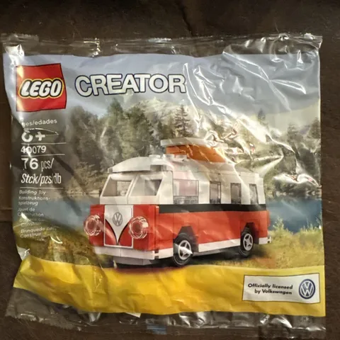 LEGO CREATOR 40079 Mini VW T1 Camper Van Polybag. New. Sealed.