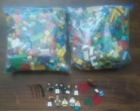LEGO Around 3½ Pounds Bulk Mixed Lot Minifigs Basic Specialty Building Pieces