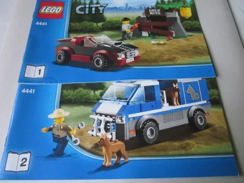 Lego Building Instructions Instruction City 4441 Part 1 and 2 Part 1 and 2