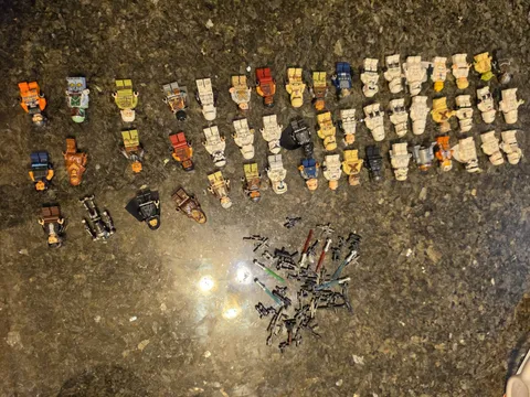 Huge LEGO Star Wars Minifigure Lot Of 50 Figures + Weapons