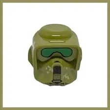 Lego Star Wars Elite Corps Trooper with Camouflage Pattern Minifigure Helmet EUC