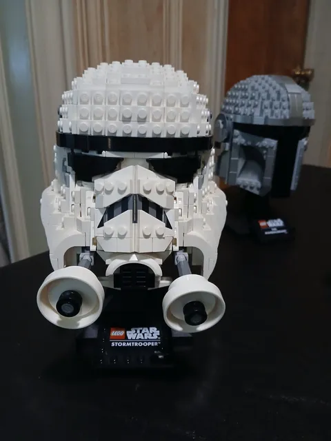 Assembled Retired Lego Star Wars Collectible Stormtrooper Helmet 75276 