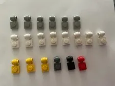 LEGO Parts 4081 (10pcs) Plate Modified 1x1 w Clip Light Thick Ring Choose Color