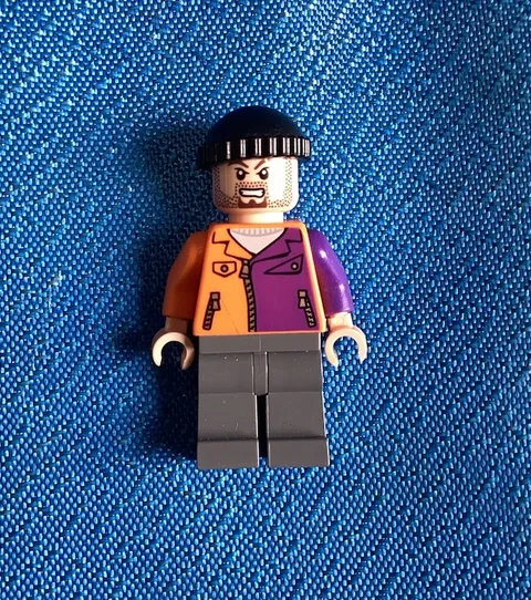 Lego Two-Face's Henchman 6864 Orange & Purple, Beard Super Heroes Minifigure 