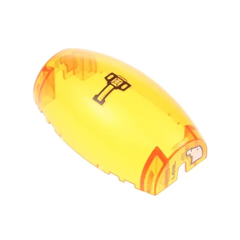 1x LEGO Cockpit 10x6x3 Curved Translucent Orange Control Panel Space 50986pb006