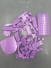2 oz. Mixed Mid Lavender Legos - standard blocks and unique pieces