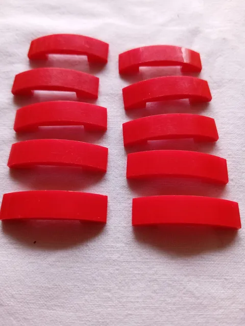 No 105 10x Lego Roof Arch 93273 Red