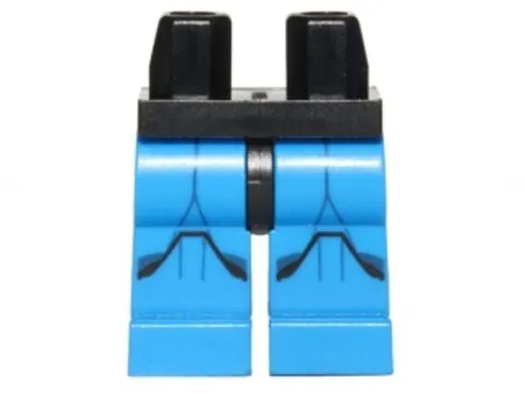 LEGO® 970c07pb07 Hips and Blue Legs with SW Armor with Black Knee Markings