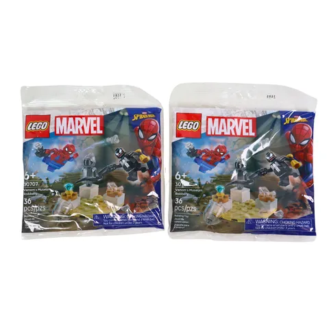 2 PACK LEGO Marvel Spider-Man Venom Museum Robbery Polybag Set 30707 36 Pcs