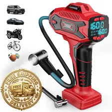 Diytoolifz 160Psi Cordless Tire Inflator Air Compressor Compatible Milwauke 18V