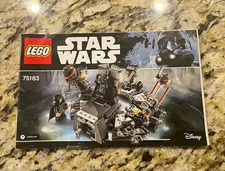 LEGO Star Wars 75183 Darth Vader Transformation Manual Booklet English