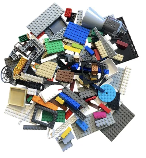 Lego lot 1 Pound #1 Mixed Colors Shapes Sizes Legos Building Toys