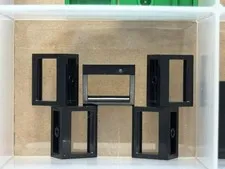 LEGO Parts - Black Tile, Modified 1 x 2 with Bar Handle - No 2432 - QTY 5