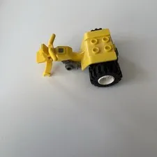 LEGO Vintage Yellow Tricycle Dark Gray Chassis White Wheels Town Part 30187c01