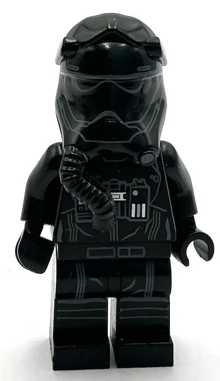 Lego New Star Wars First Order TIE Fighter Pilot Three White Lines on Helmet