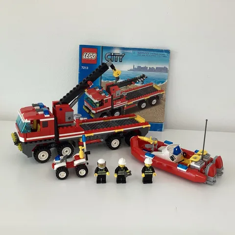 LEGO CITY SET 7213 Off-Road FIRE TRUCK & FIREBOAT Complete instruction Booklet 2