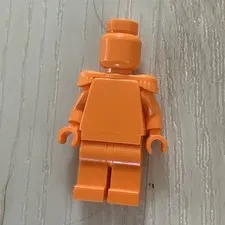 LEGO Monochrome Orange Blank Minifigure No Print Plastic Figure Body Parts