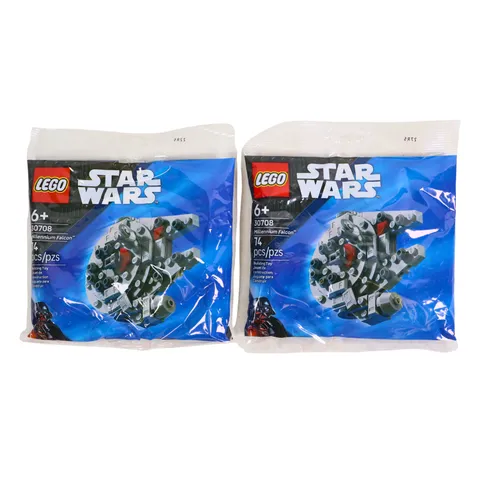 2 PACK LEGO Star Wars Millennium Falcon Mini-Build Toy 30708