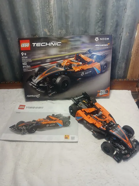 LEGO TECHNIC: Neom Mclaren Formula E Race Car - 42169 Completed Box& Instruction