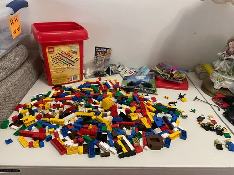 Vintage Legos Various Pieces And Figurines More than 400 Pieces