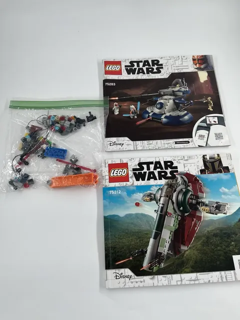 LEGO Star Wars Armored Assault Tank 75283 & 75312 Manuals Only. Spare Parts