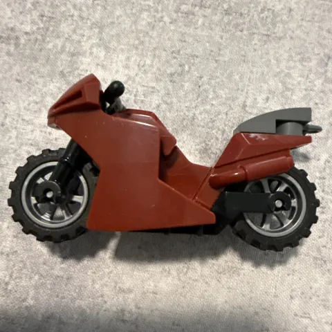 LEGO DARK RED MOTORCYCLE minfigure BIKE