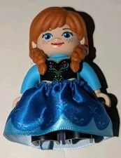 LEGO Duplo Disney Frozen Anna Blue Cloth Skirt 10455 Ice Castle Minifigure Fig