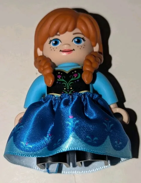 LEGO Duplo Disney Frozen Anna Blue Cloth Skirt 10455 Ice Castle Minifigure Fig