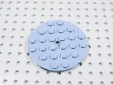 LEGO Sand Blue Round 6x6 Plate BM