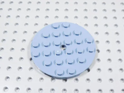 LEGO Sand Blue Round 6x6 Plate BM