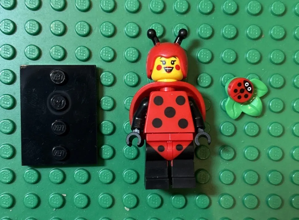 LEGO minifigure Ladybug Girl col21-4 col377 CMF Series 21 Collectible costume