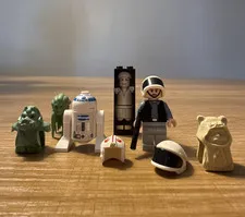 LEGO Star Wars Minifigure Lot w/ R2-D2, Carbonite Han Solo & Assorted Parts