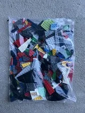 Lego Bulk Lot Jagged Pieces Wings Edges Multicolor Cleaned 11oz